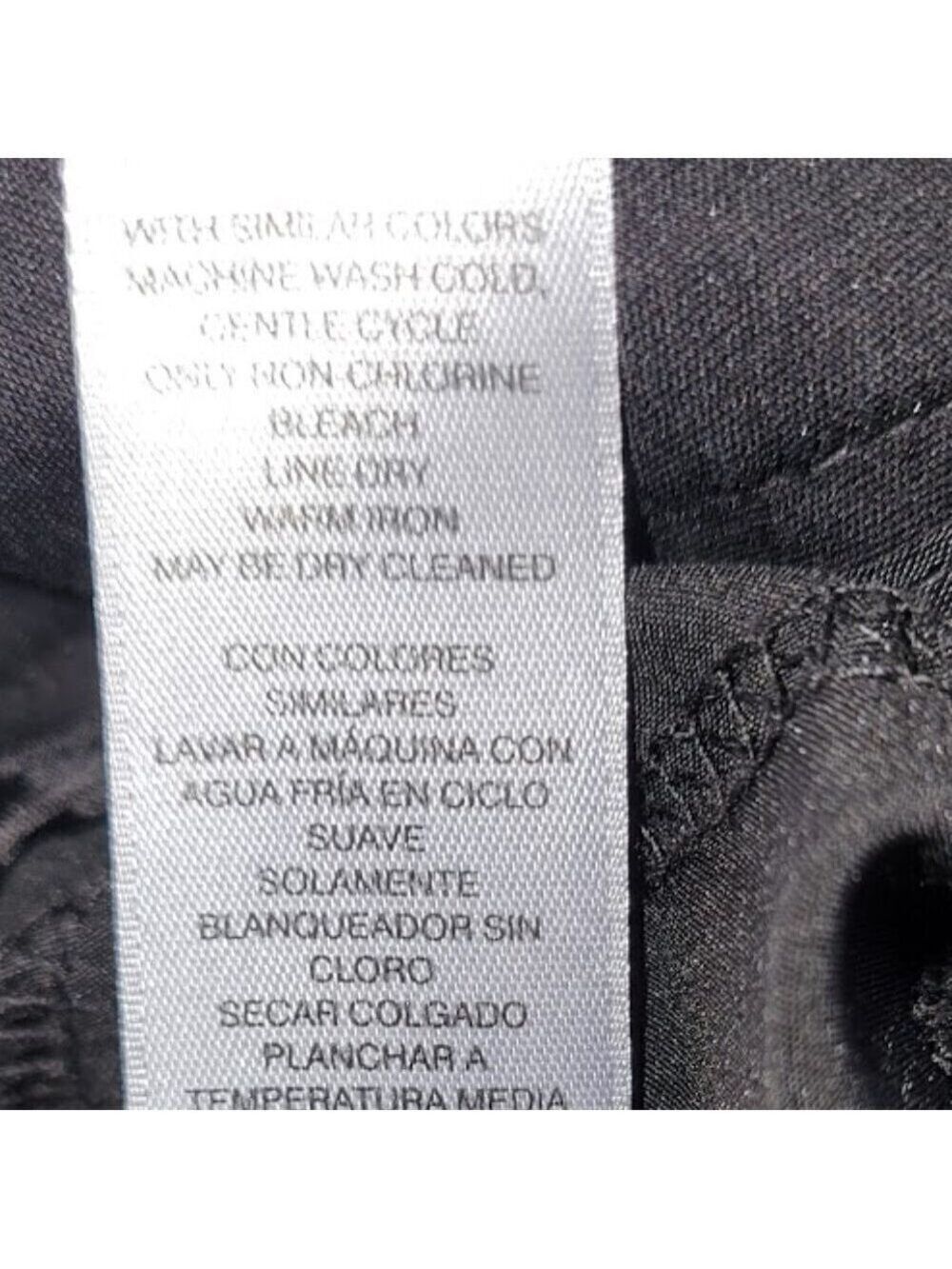 Chico's Fabulously Slimming Cropped Pants Black Cotton Stretch Blend Woman's L - Picture 9 of 10
